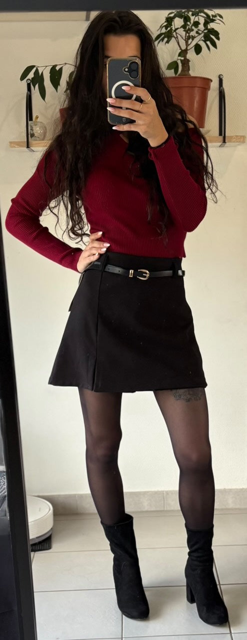 Jupe Short Ceinturée