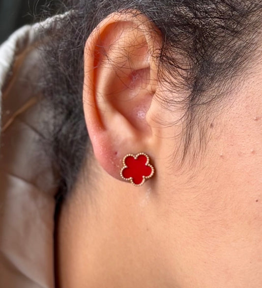 Boucles d'oreilles trèfle