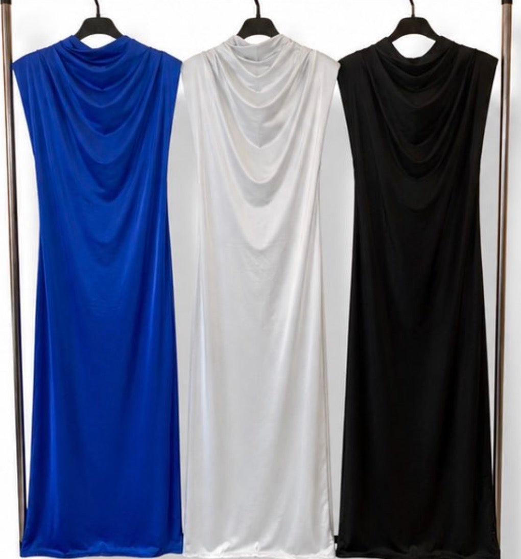 Robe longue avec épaulette