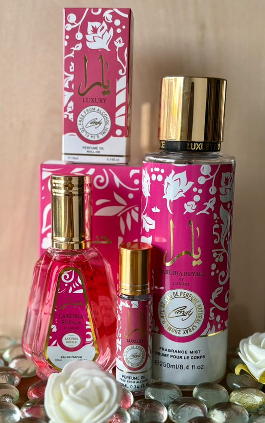 Coffret YARA CANDY – Parfum, Brume & Roll-On