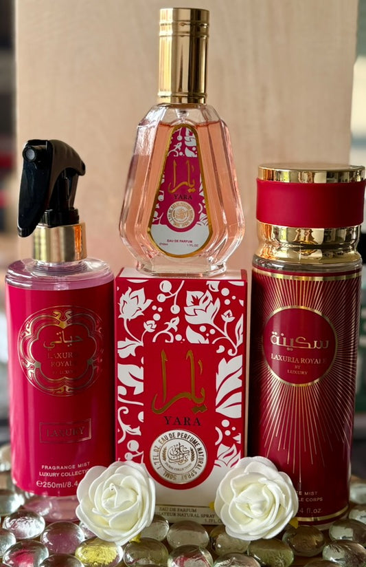 Coffret AMEERAT AL ARAB – Parfum, Brume & Spray