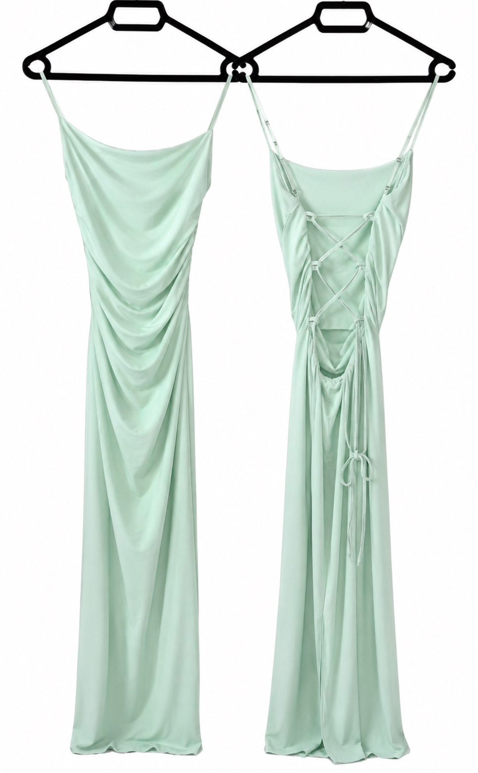 Robe longue dos nu ficelle