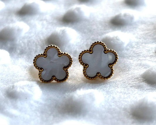Boucles d'oreilles trèfle