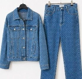 Ensemble en jeans bas et veste
