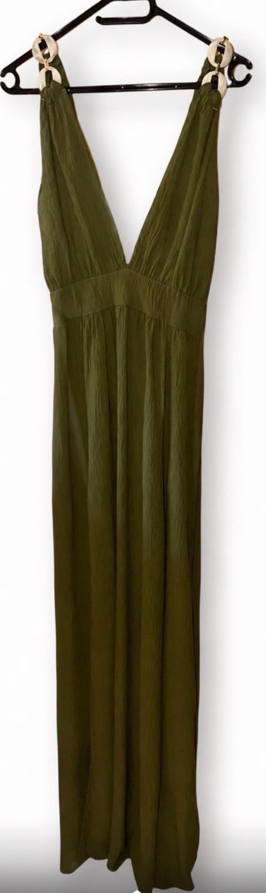 Robe longue vert