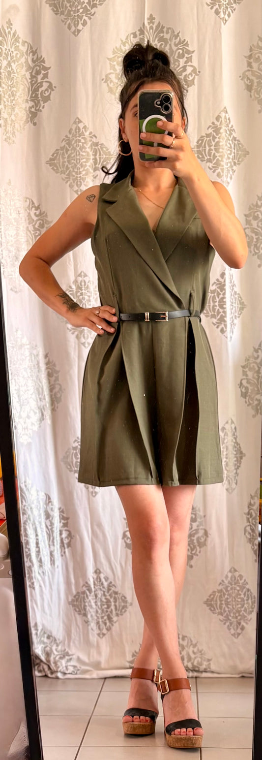 Combinaison Short avec ceinture