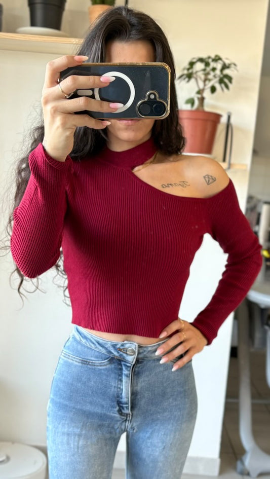 Top Asymétrique Côtelé